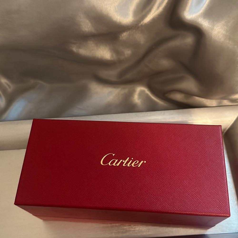 Cartier eyeglass box.